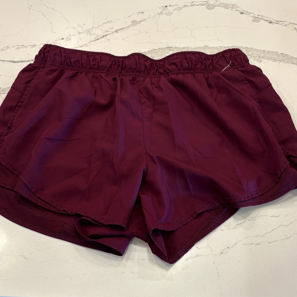 Athletic Works Women's Maroon Athletic Shorts